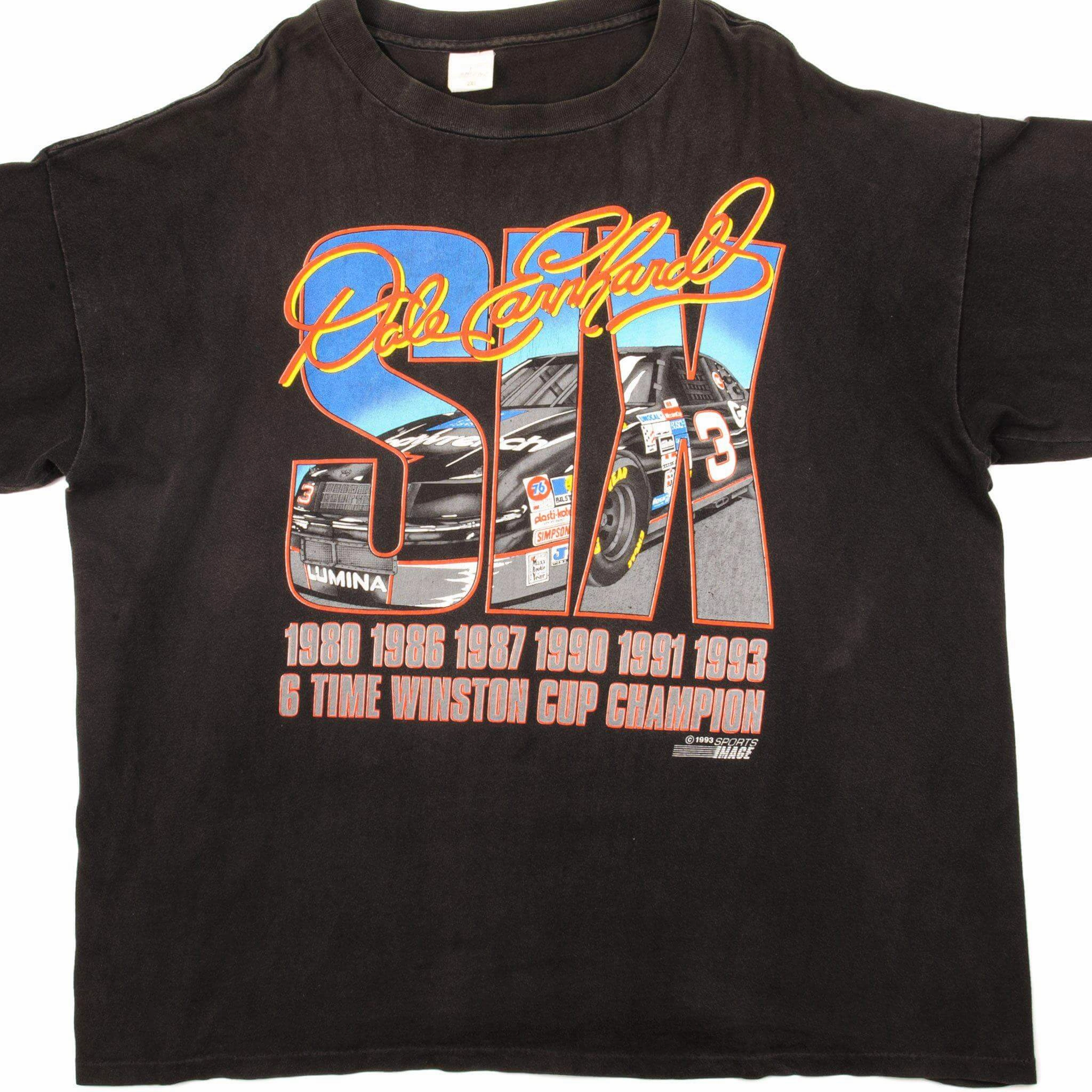 Casual Comfort Look Award-winning VINTAGE NASCAR DALE EARNHARDT TEE SHIRT 1993 SIZE 2XL MADE IN USA