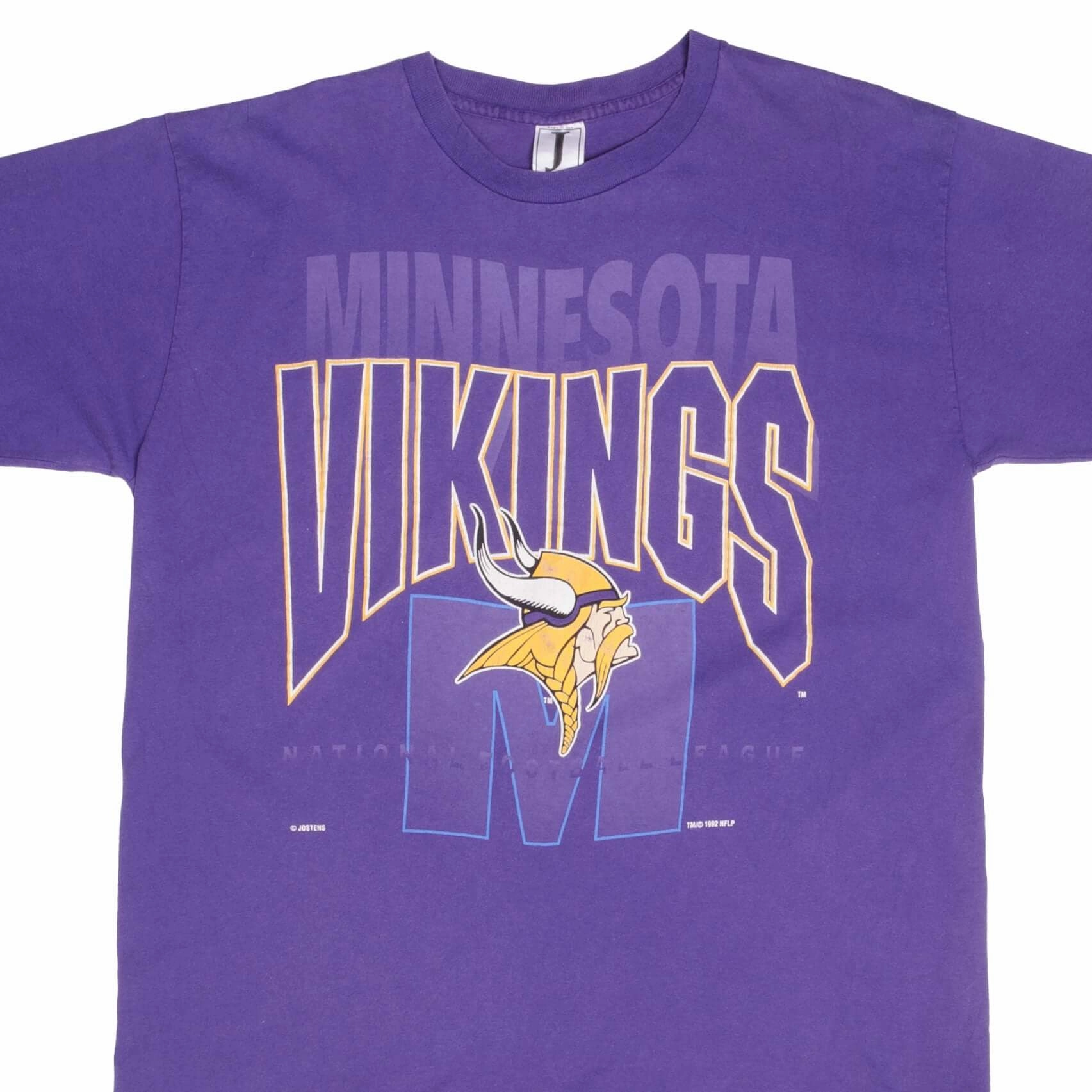 VINTAGE NFL MINNESOTA VIKINGS 1992 TEE SHIRT SIZE LARGE MADE IN USA Lightweight Design