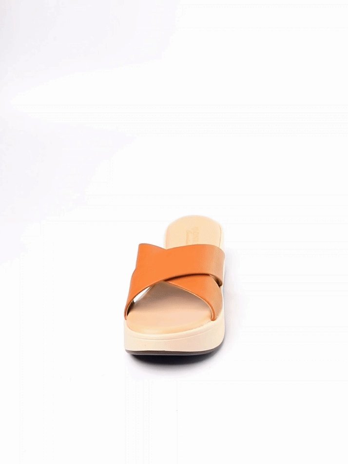 Fashion Travel Shoes Chic Look Noel Brown Wedge Heel