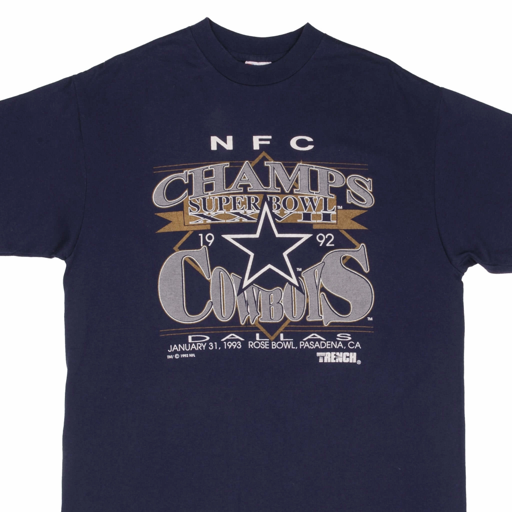 VINTAGE NFL DALLAS COWBOYS SUPER BOWL XXVII CHAMPS 1992 TEE SHIRT XL MADE IN USA hypoallergenic material Fashion Must-Have