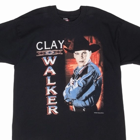 VINTAGE COUNTRY CLAY WALKER TOUR 1995 TEE SHIRT XL MADE IN USA Fade Resistant Coating