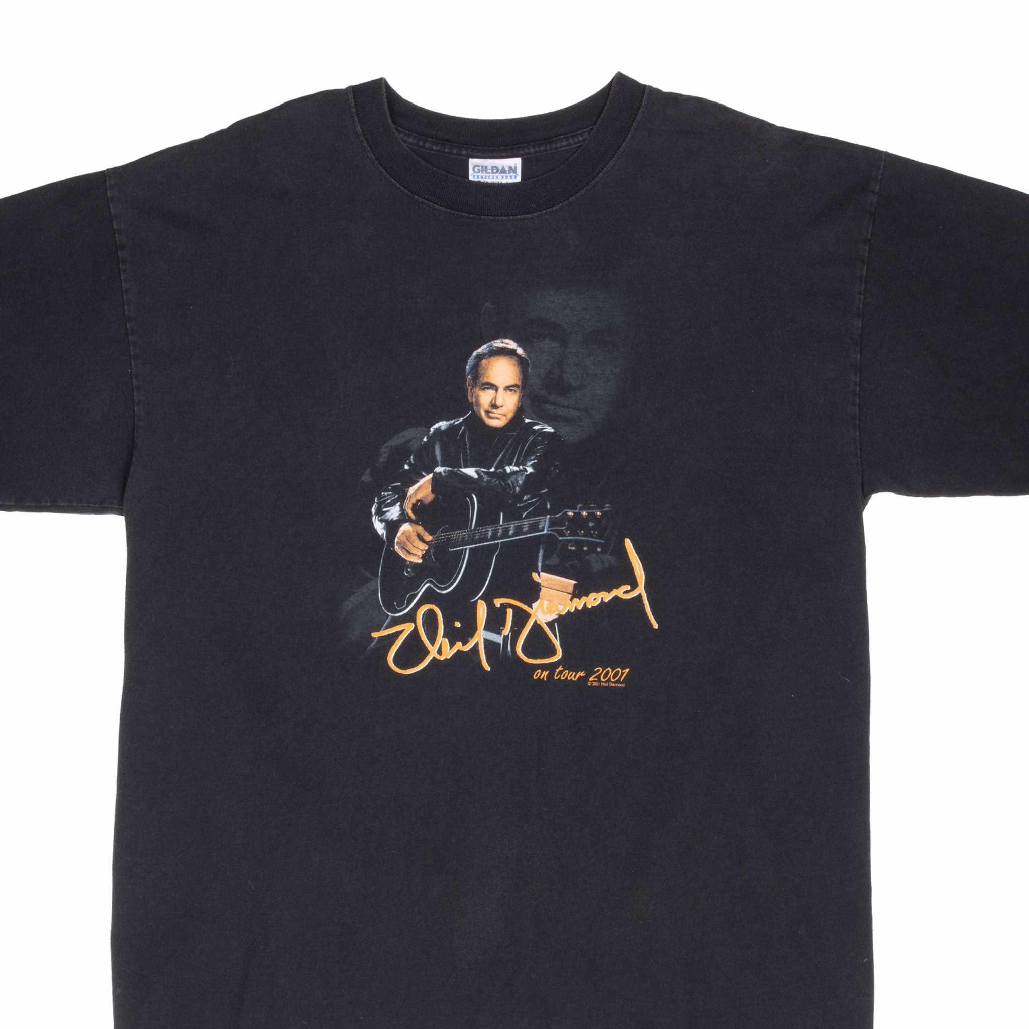VINTAGE NEIL DIAMOND IN LIVE CONCERT 2001 TEE SHIRT XL Light Style Trend Active Trend