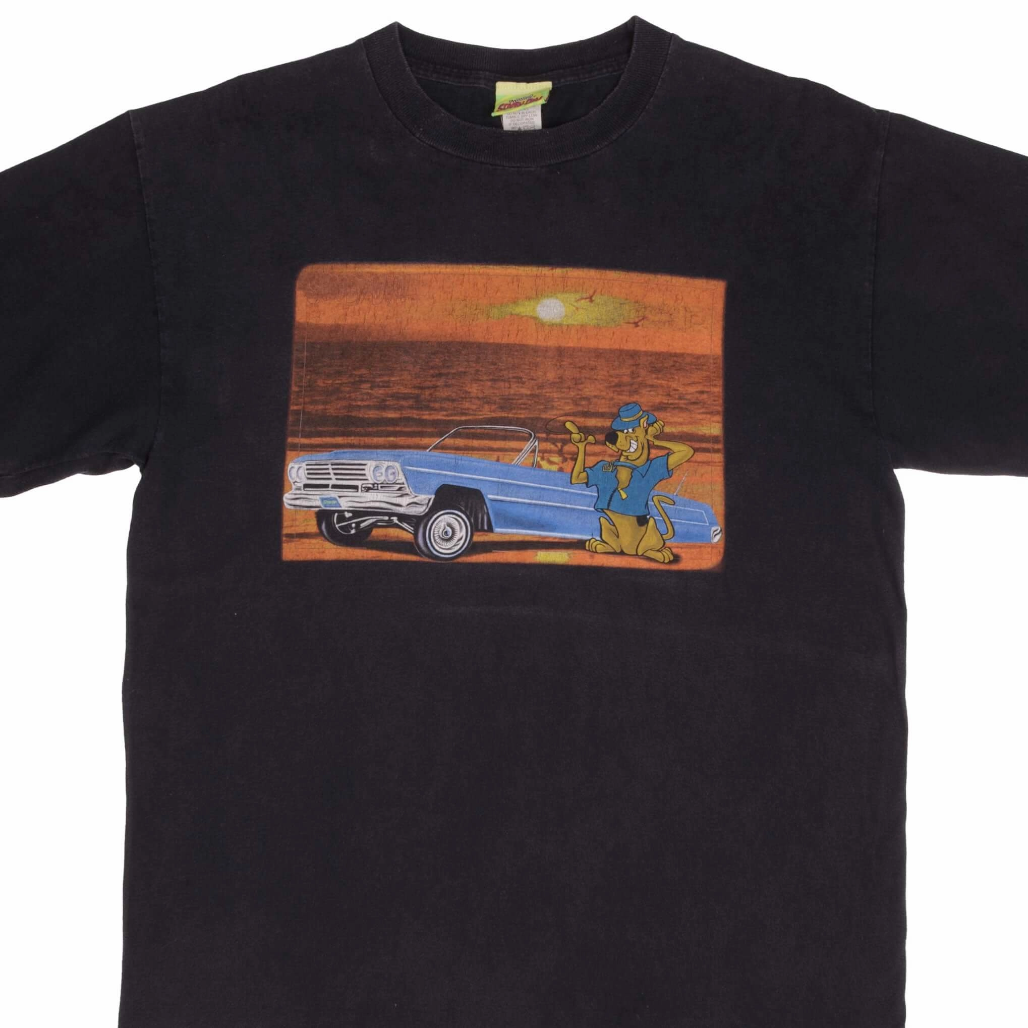 VINTAGE SUNSET SCOOBY-DOO TEE SHIRT 1999 SIZE LARGE VintageWash