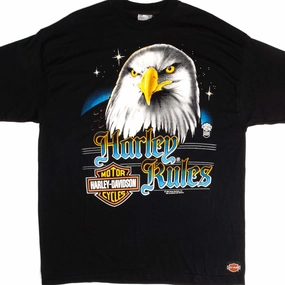 Moisture Management Fabric VINTAGE HARLEY DAVIDSON TEE SHIRT 1988 SIZE XL MADE IN USA