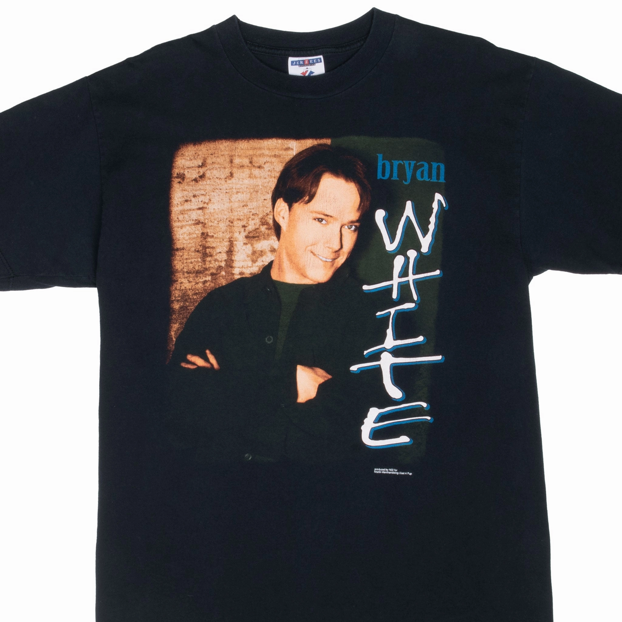 VINTAGE BRYAN WHITE SOMEONE ELSE'S STAR TEE SHIRT 1990S LARGE MADE IN USA Cool Layering Quick Dry Material