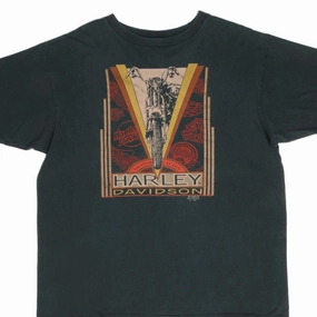 VINTAGE HARLEY DAVIDSON 3D EMBLEM TEE SHIRT 1991 SIZE XL MADE IN USA sporty and comfortable