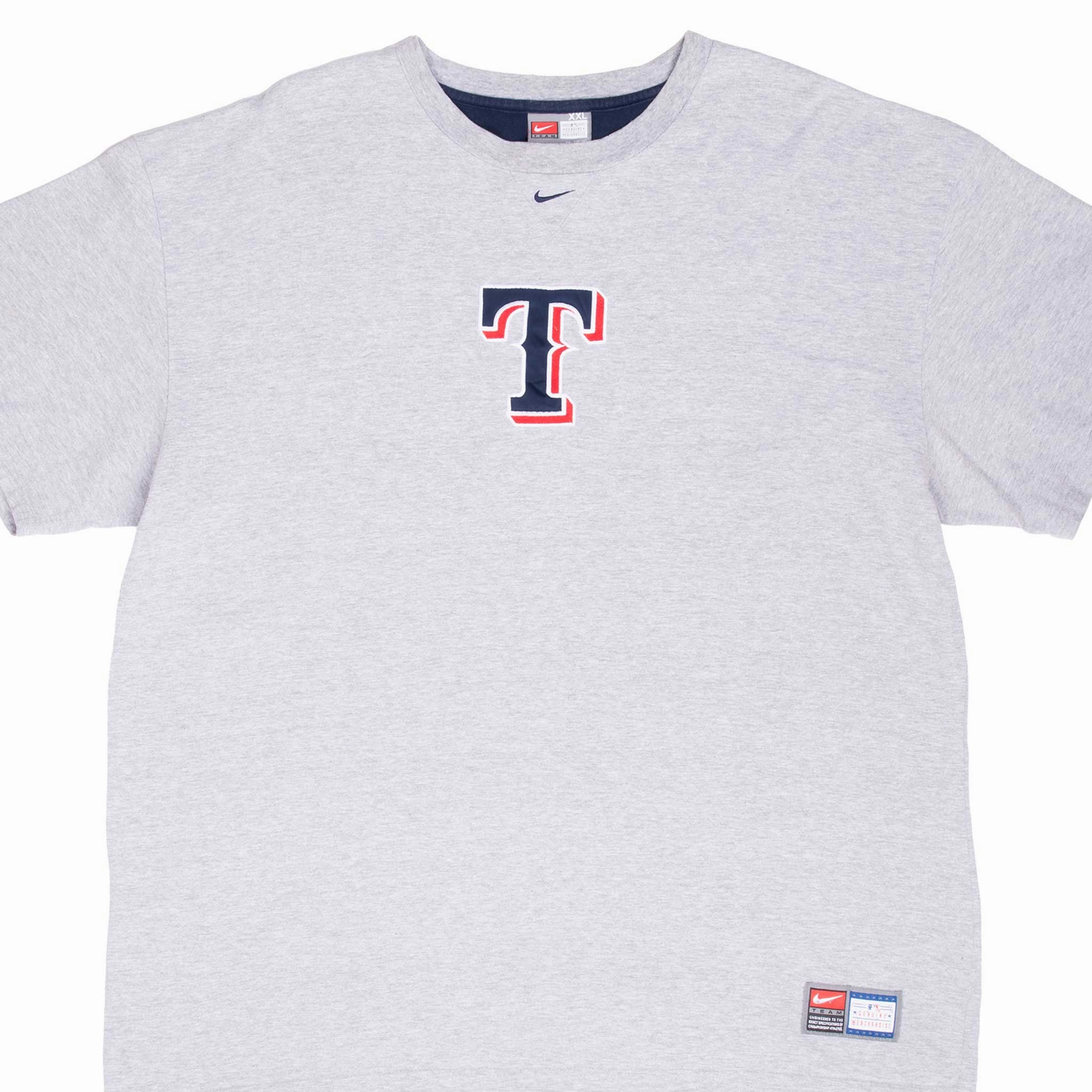 VINTAGE NIKE MLB TEXAS RANGER EMBROIDERED TEE SHIRT 1990S 2XL Cozy Comfort Seasonal Comfort