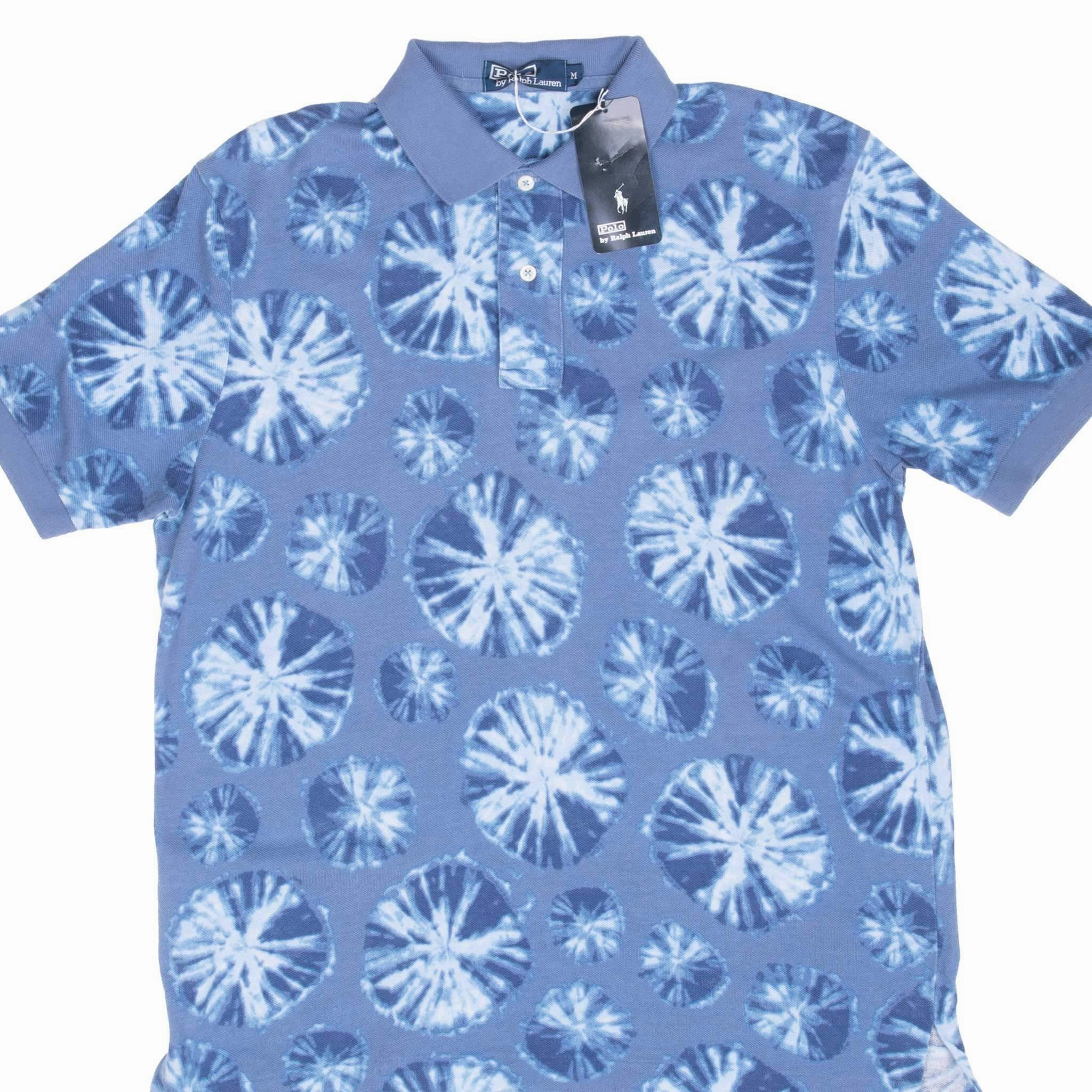 VINTAGE RALPH LAUREN KEY WEST BLUE POLO SHIRT 1990S MEDIUM DEADSTOCK Movie Night Comfy Casual Wear