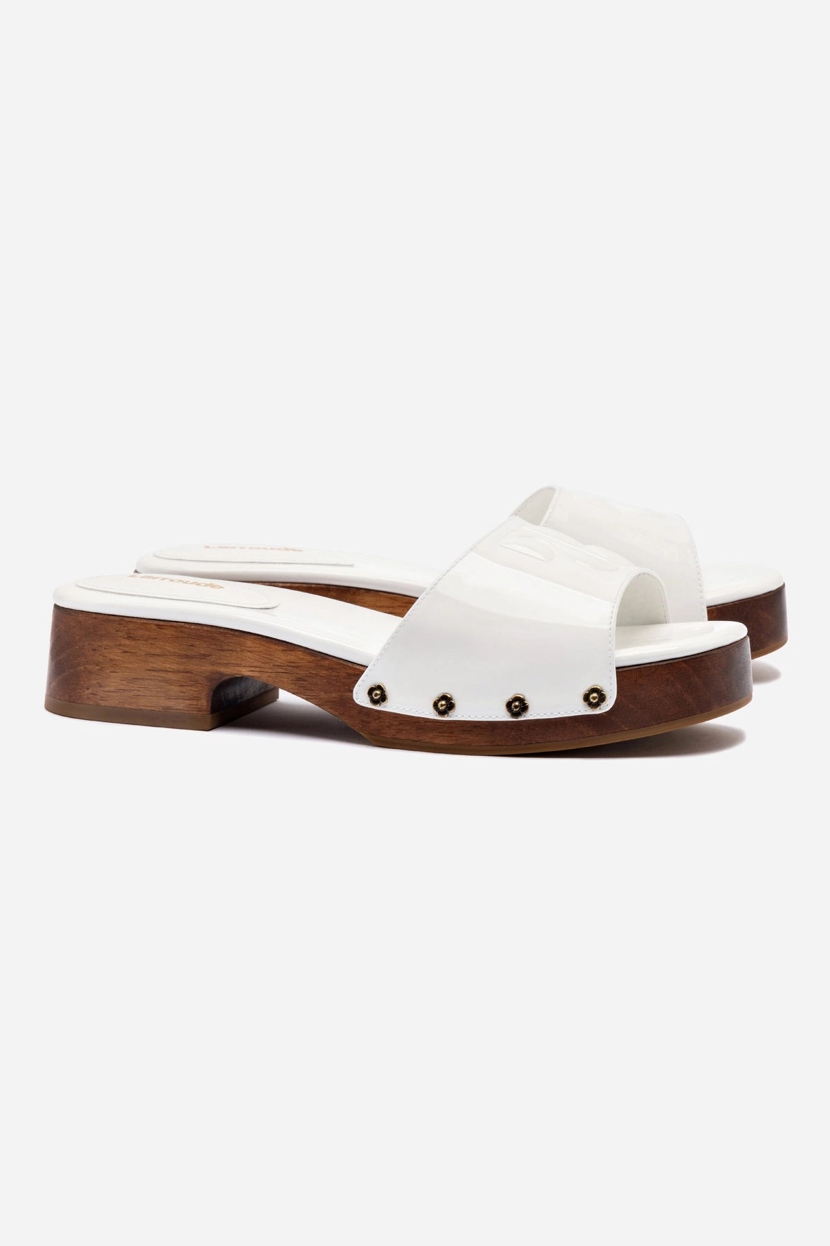 Zuzi Mule In White Patent Leather Active Daily Routine Stylish Choice