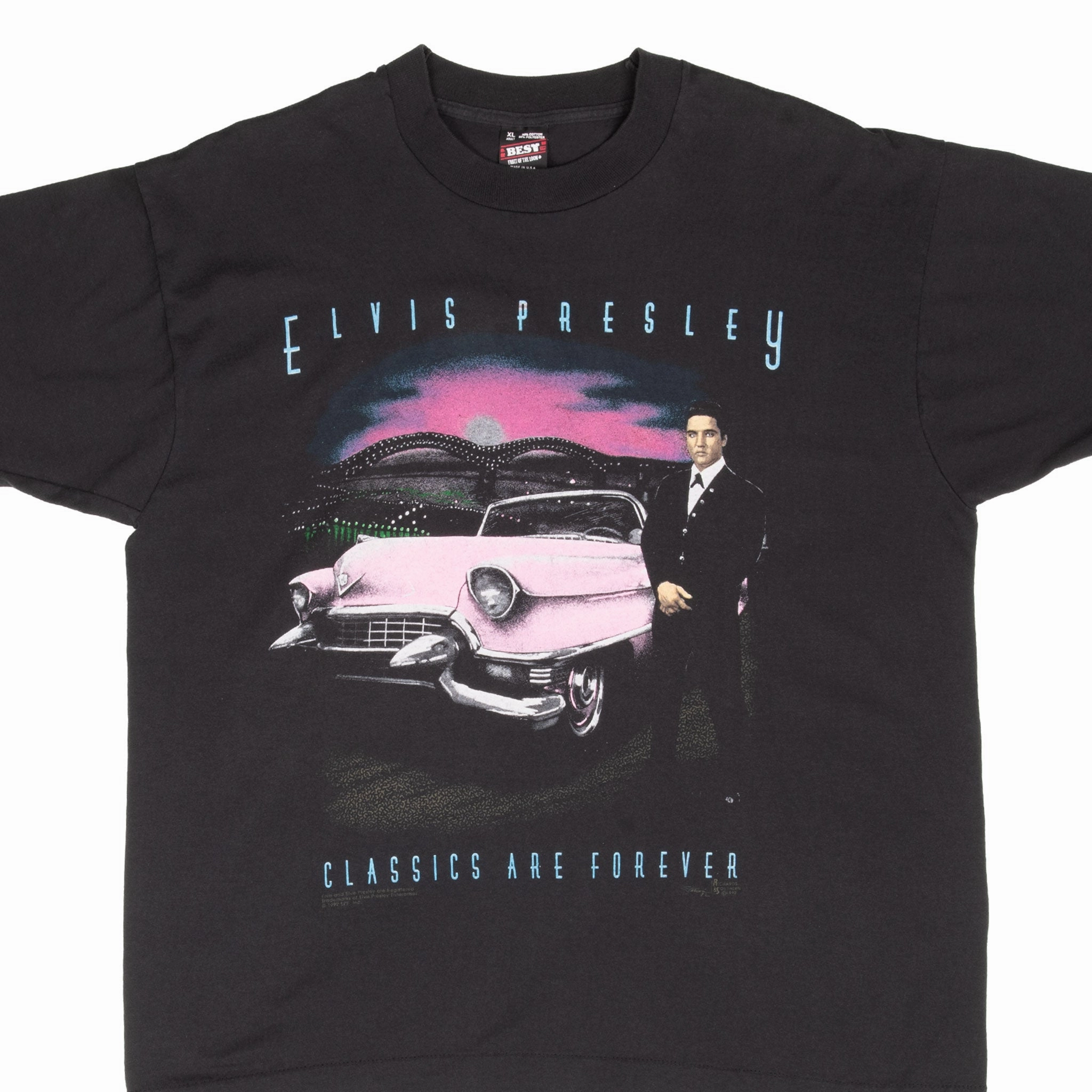 Ultra Soft Finish Fashion-Ready VINTAGE ELVIS PRESLEY CLASSICS ARE FOREVER 1992 TEE SHIRT XL MADE IN USA