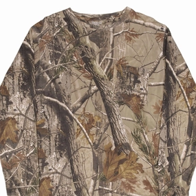 VINTAGE HUNTING REALTREE APHD CAMO LONG SLEEVE POCKET TEE SHIRT SIZE LARGE Classic Layer Wear