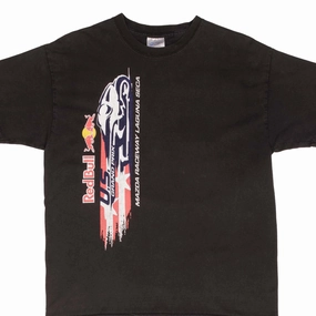 VINTAGE MOTO GP US RED BULL GRAND PRIX 2000S TEE SHIRT SIZE LARGE Breathable mesh lining