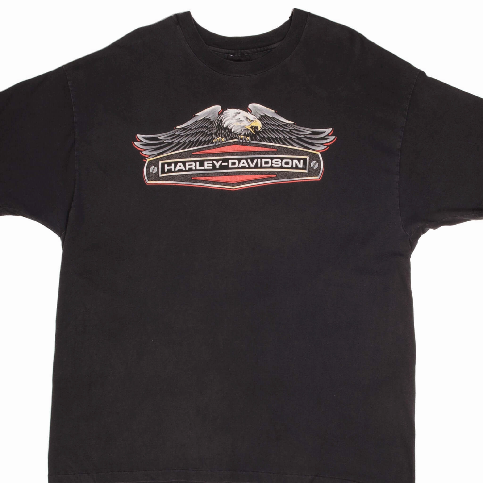 VINTAGE HARLEY DAVIDSON TEE SHIRT 1986 SIZE 2XL MADE IN USA Low Impact Dye Active Layer