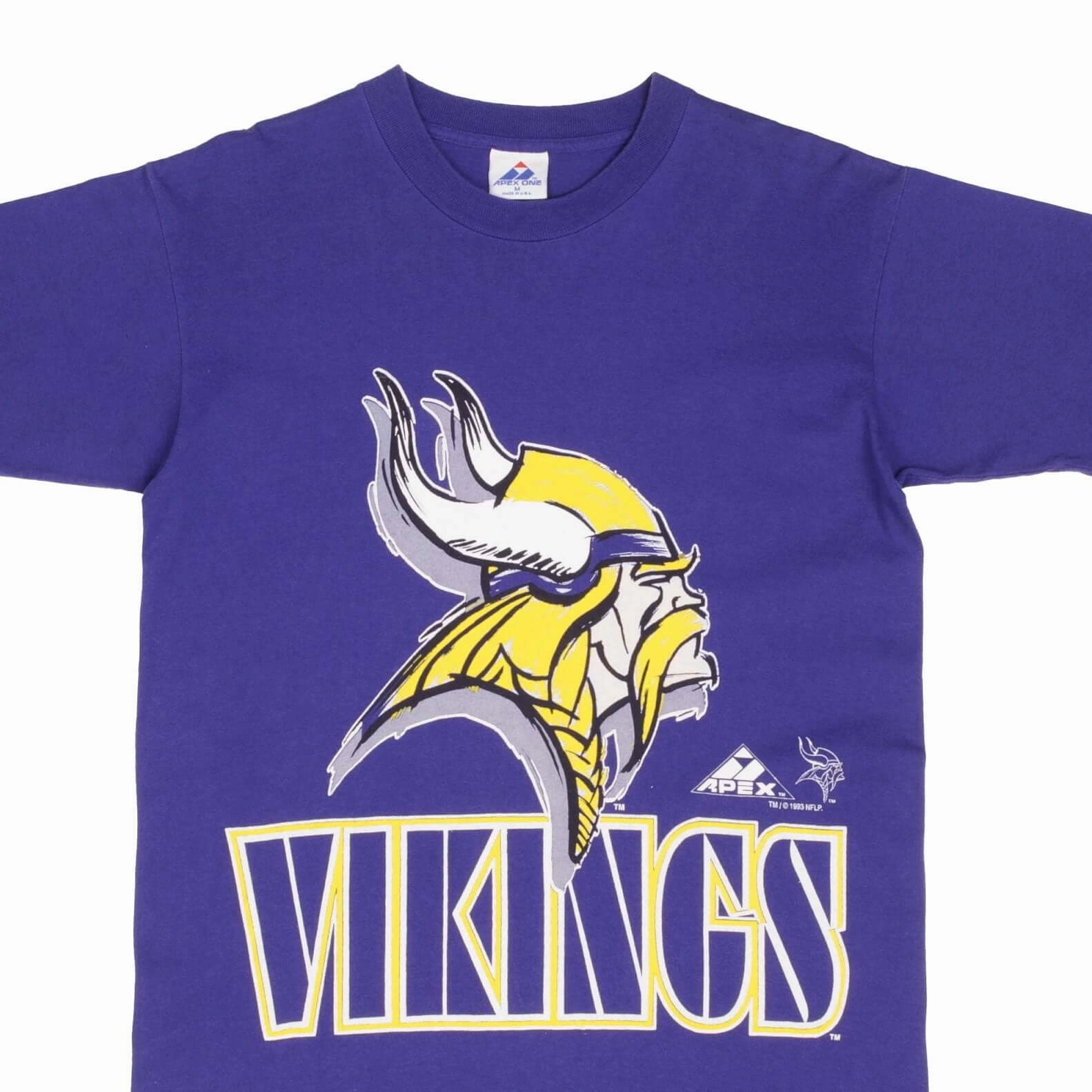 HeatResistantMaterial VINTAGE NFL MINNESOTA VIKINGS 1993 TEE SHIRT SIZE MEDIUM MADE IN USA