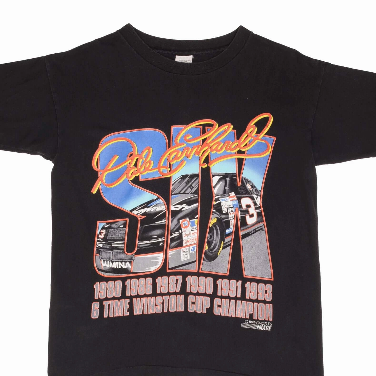 VINTAGE NASCAR DALE EARNHARDT WINSTON CHAMPION 1993 TEE SHIRT MEDIUM MADE IN USA Sport Wear