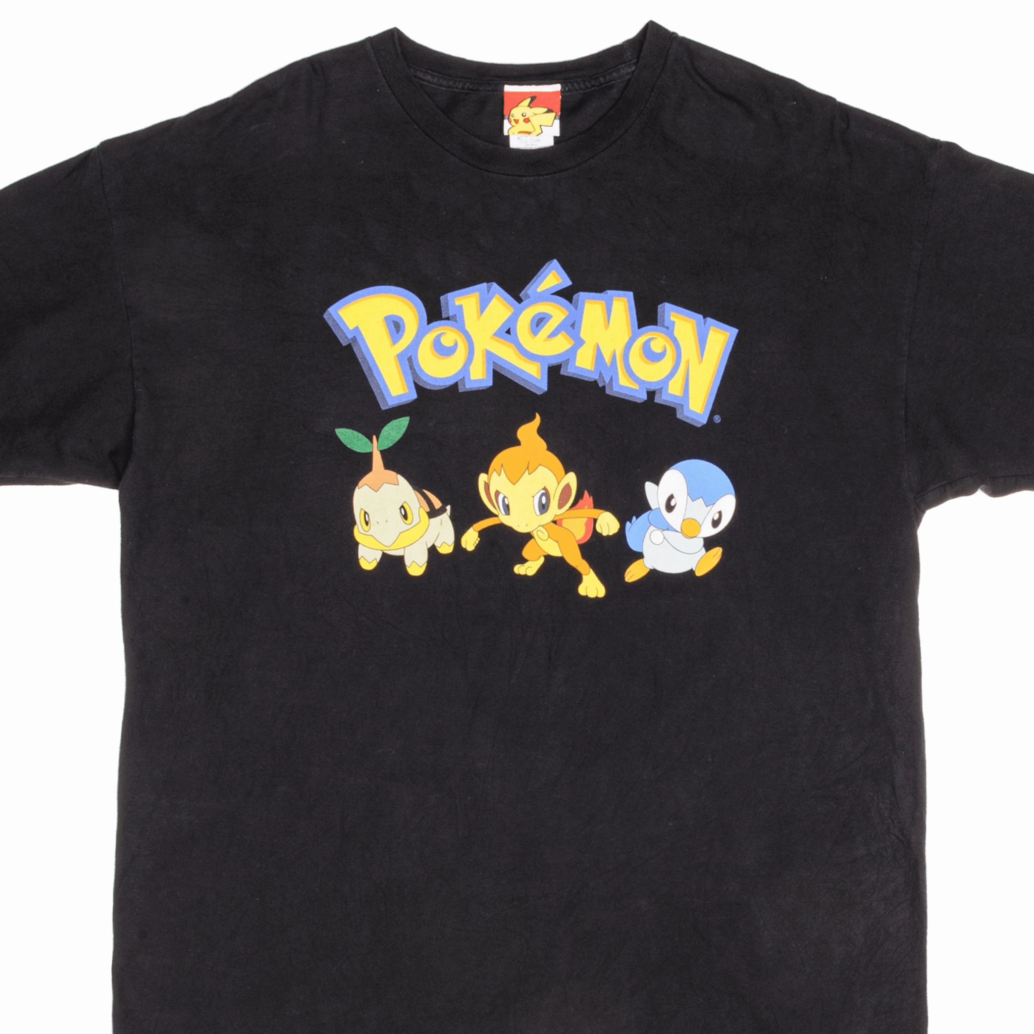 Midweight Knit VINTAGE POKEMON DIAMOND & PEARL STARTERS 2007 TEE SHIRT SIZE XL