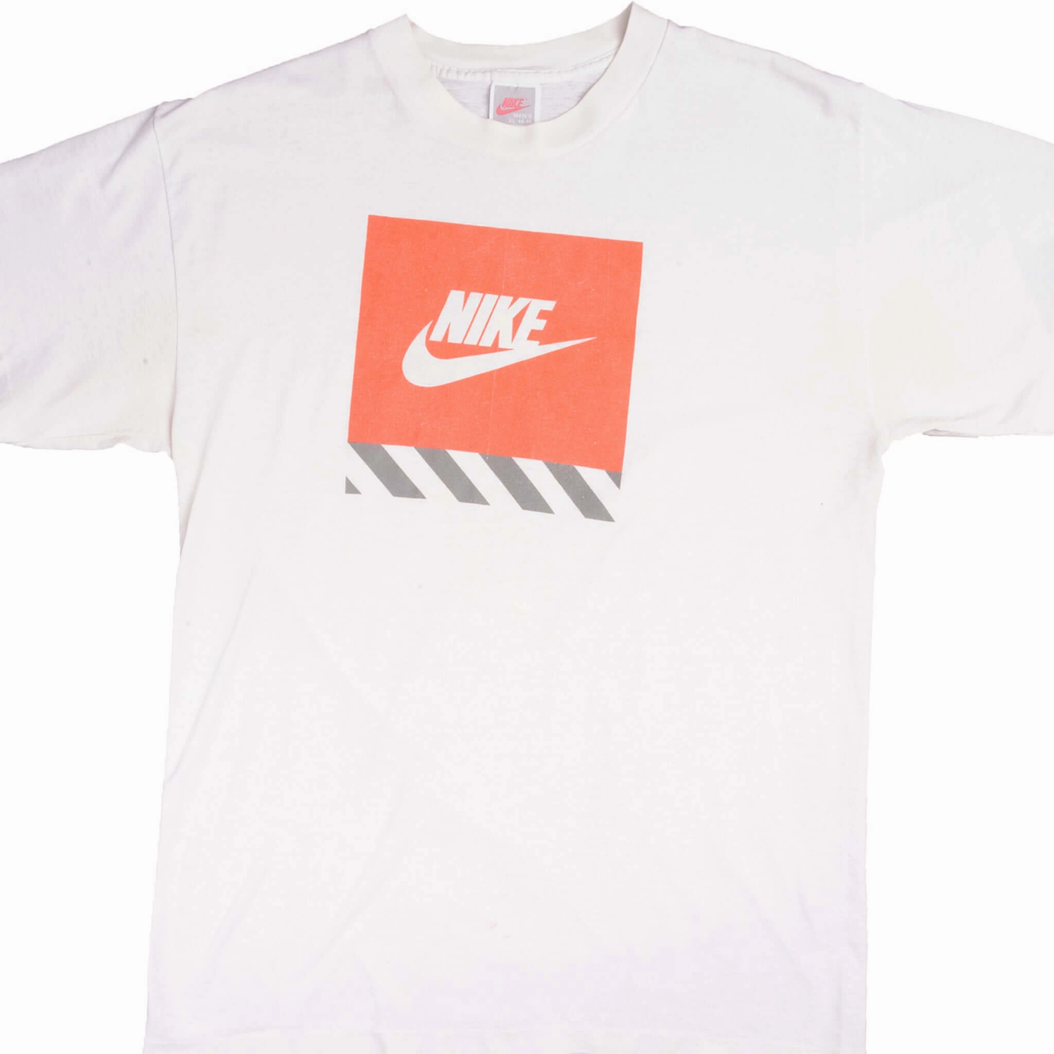 VINTAGE NIKE BOX LOGO TEE SHIRT 1987-1992 SIZE MEDIUM MADE IN USA Essential Piece
