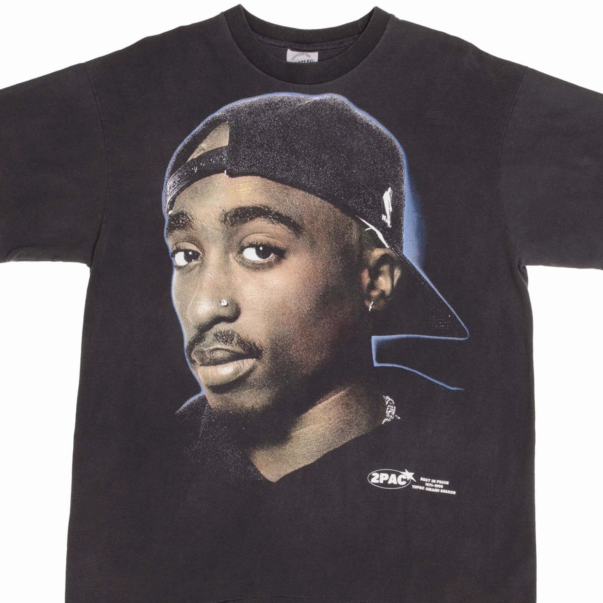 Chic BOOTLEG RAP TEE SHIRT 2PAC TUPAC I WONDER IF HEAVEN GOT A GHETTO SIZE XL
