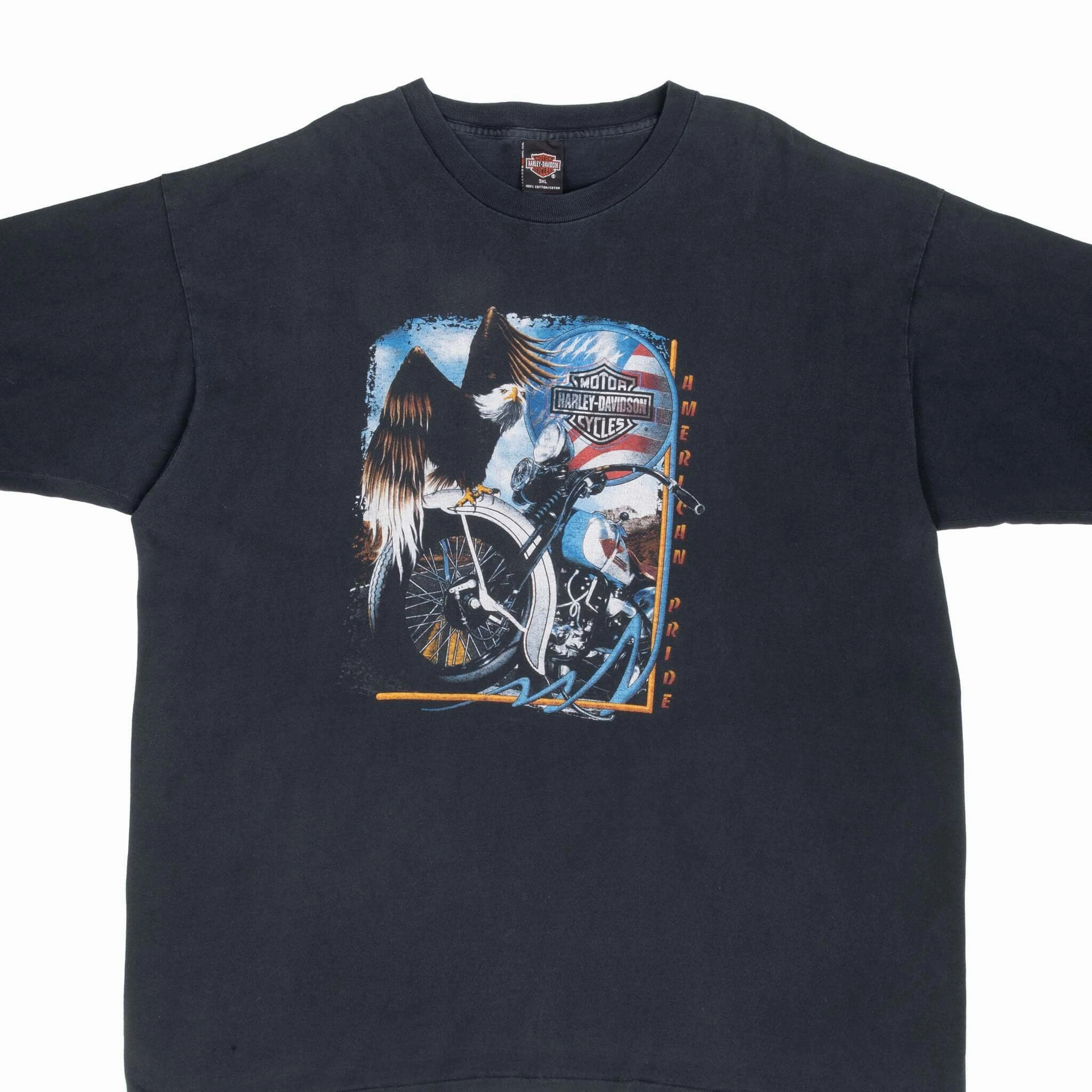 Micro Perforated Fabric VINTAGE HARLEY DAVIDSON OF TAMPA 1998 TEE SHIRT 3XL MADE IN USA