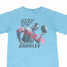 VINTAGE NIKE CHARLES BARKLEY TEE SHIRT LATE 1980S SIZE LARGE MADE IN USA Active Flex