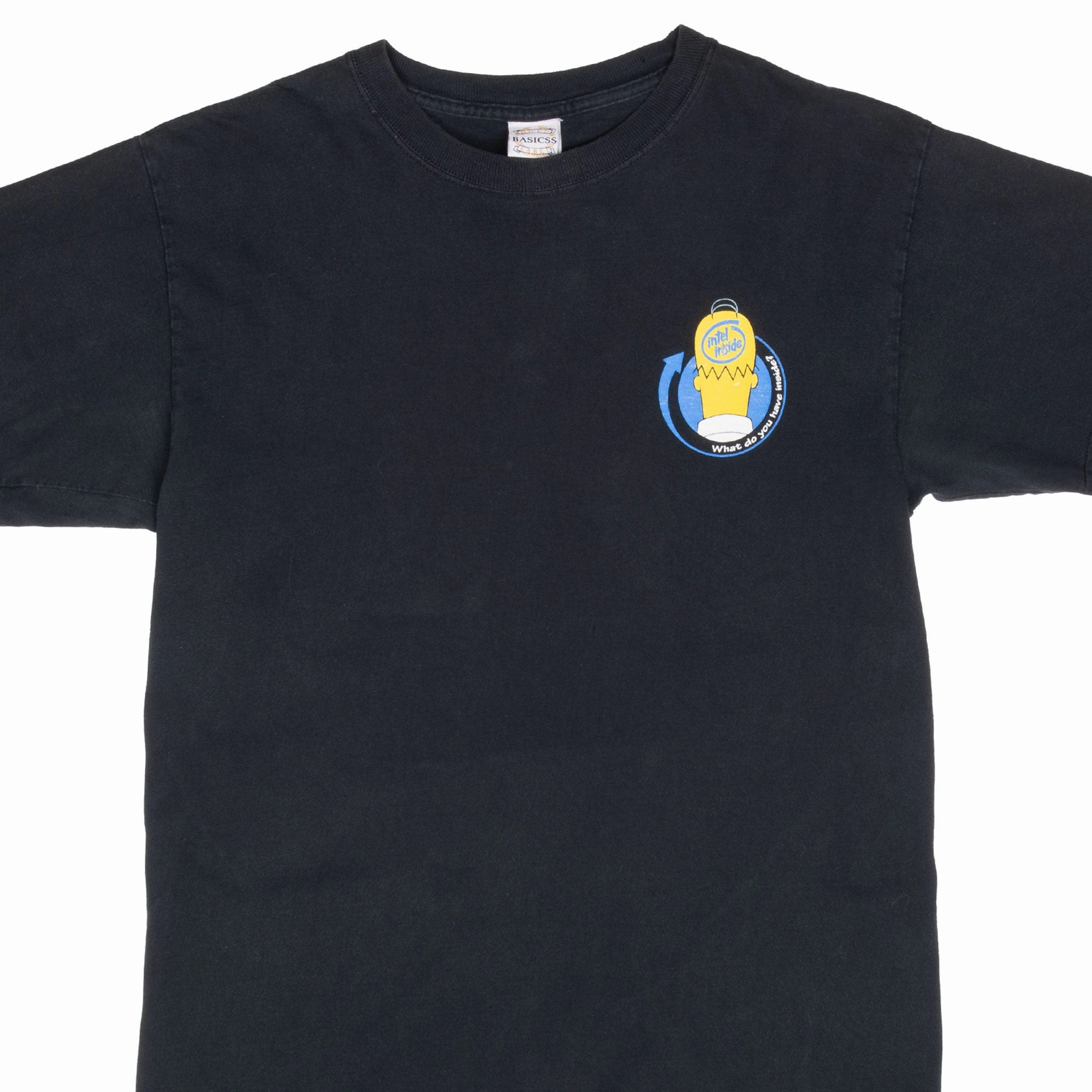 Fun Prints VINTAGE INTEL INSIDE HOMER SIMPSON TEE SHIRT 1990S LARGE