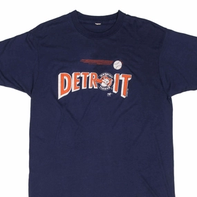 VINTAGE MLB DETROIT TIGERS TEE SHIRT 1980S SIZE MEDIUM Anti-pilling FlexibleCollarOptions