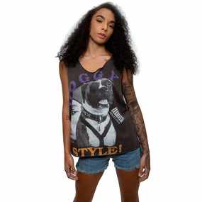 VINTAGE SNOOP DOGG SLEEVELESS TEE SHIRT SIZE LARGE 1990s Lightweight Wear Unisex