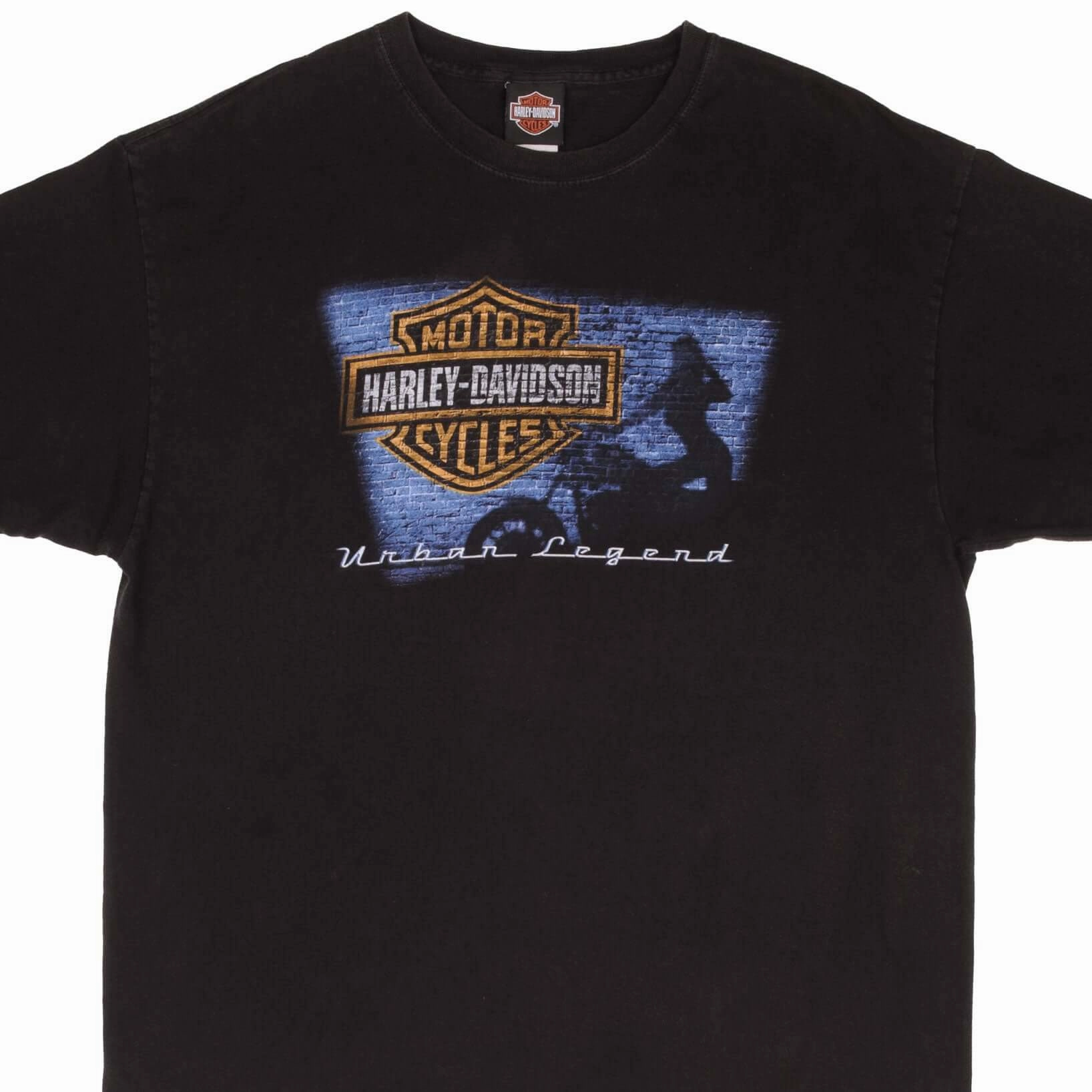 VINTAGE HARLEY DAVIDSON URBAN LEGEND KANSAS CITY TEE SHIRT 2000S SIZE XL Elderly clothing