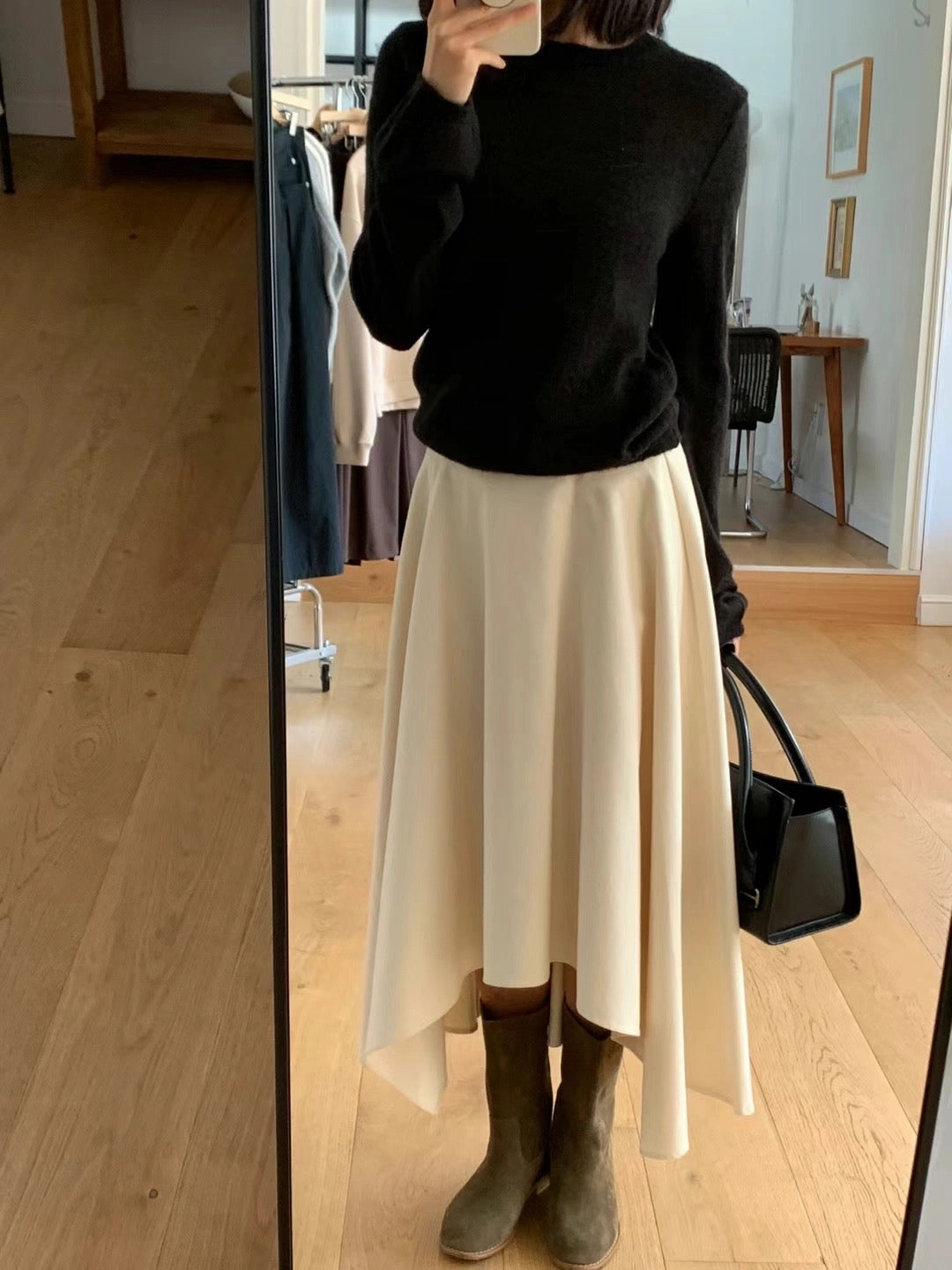 1202 Caroline Irregular Skirt (SHOWROOM ??DISPLAY) Minimal Bulk