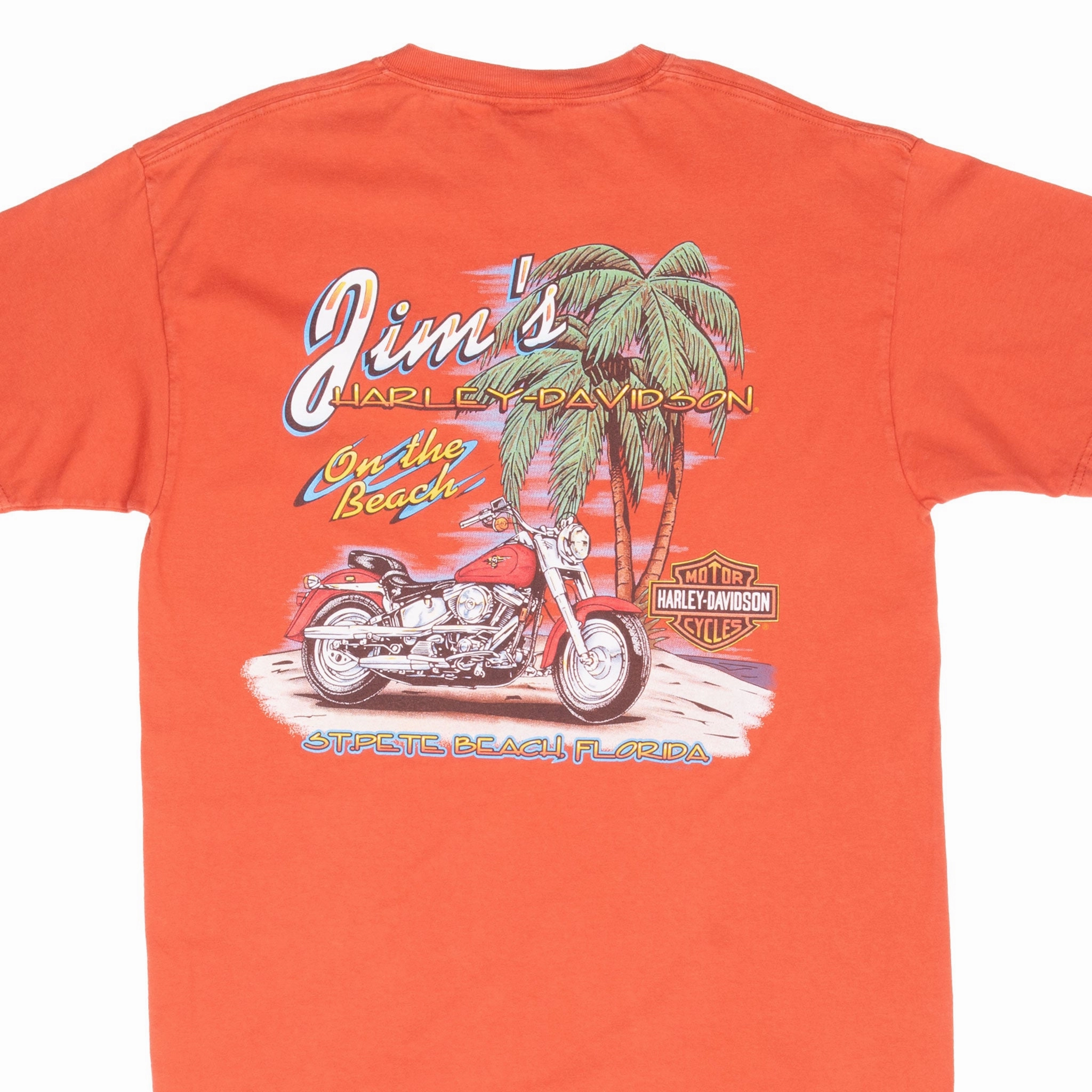 hypoallergenic Fresh Style Trend VINTAGE HARLEY DAVIDSON ST PETE FLORIDA 2008 TEE SHIRT LARGE MADE IN USA