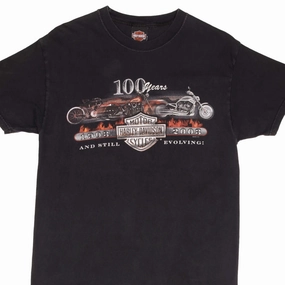 Effortless Vibe sequined details VINTAGE HARLEY DAVIDSON 100 YEARS LAS VEGAS TEE SHIRT 2003 MEDIUM MADE IN USA
