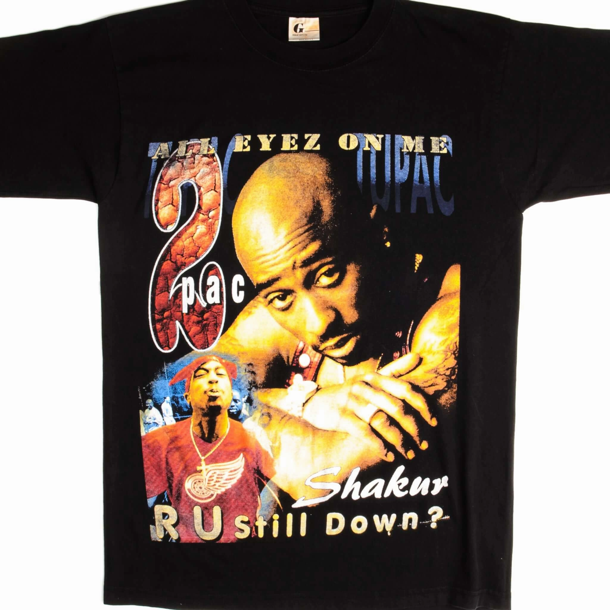 VINTAGE BOOTLEG 2PAC TUPAC DEATHROW TEE SHIRT 1990s SIZE MEDIUM Wedding Soft Stretch Fit
