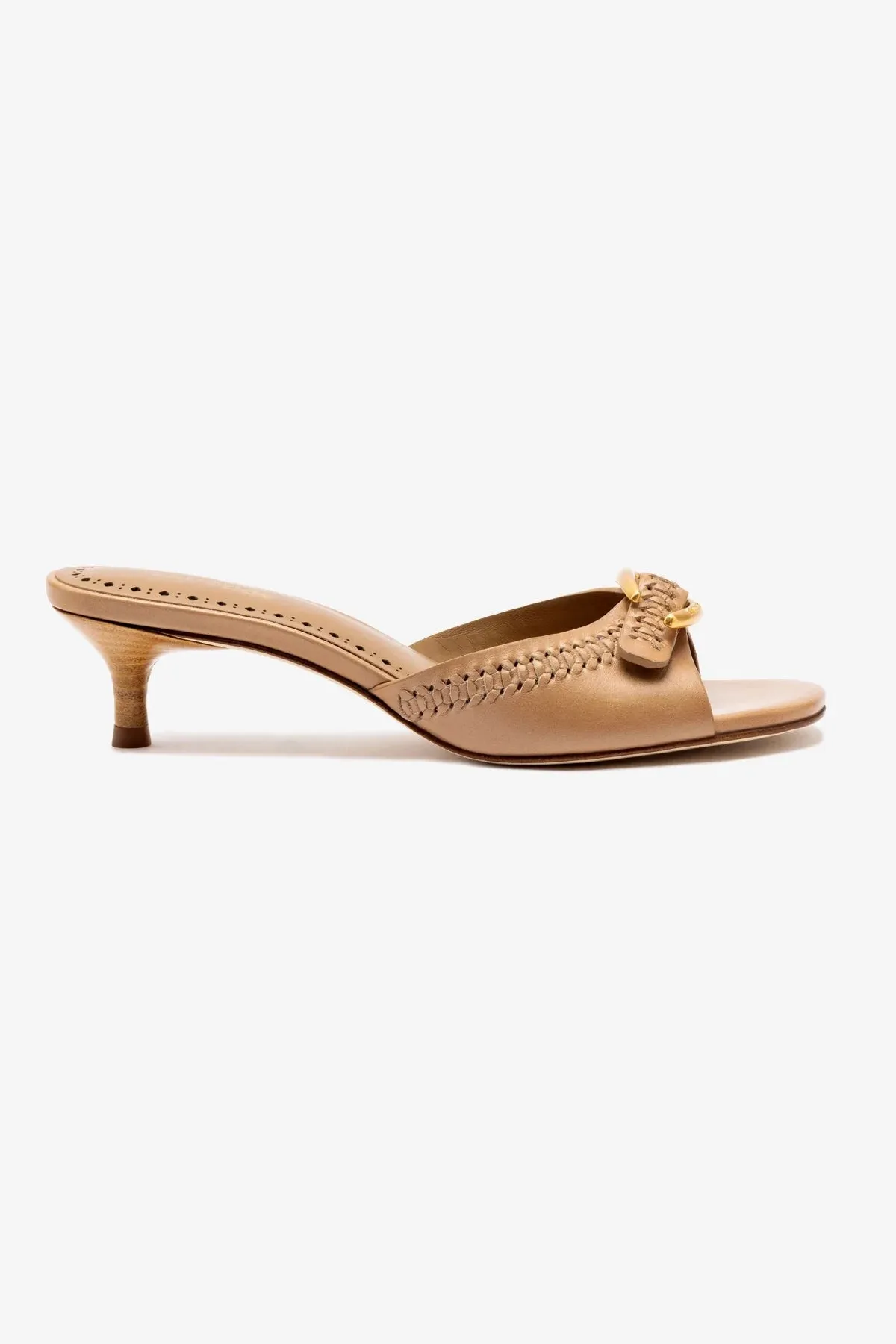 Verona Mule In Hazelnut Leather No Lace Seasonal Choice