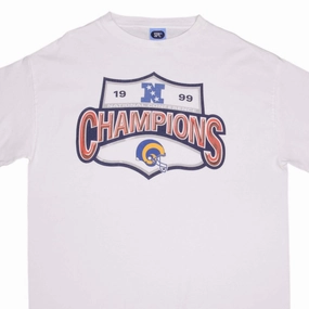 Weekend Smart Look VINTAGE NFL LOS ANGELES RAMS NFC CHAMPIONS 1999 TEE SHIRT SIZE 2XL