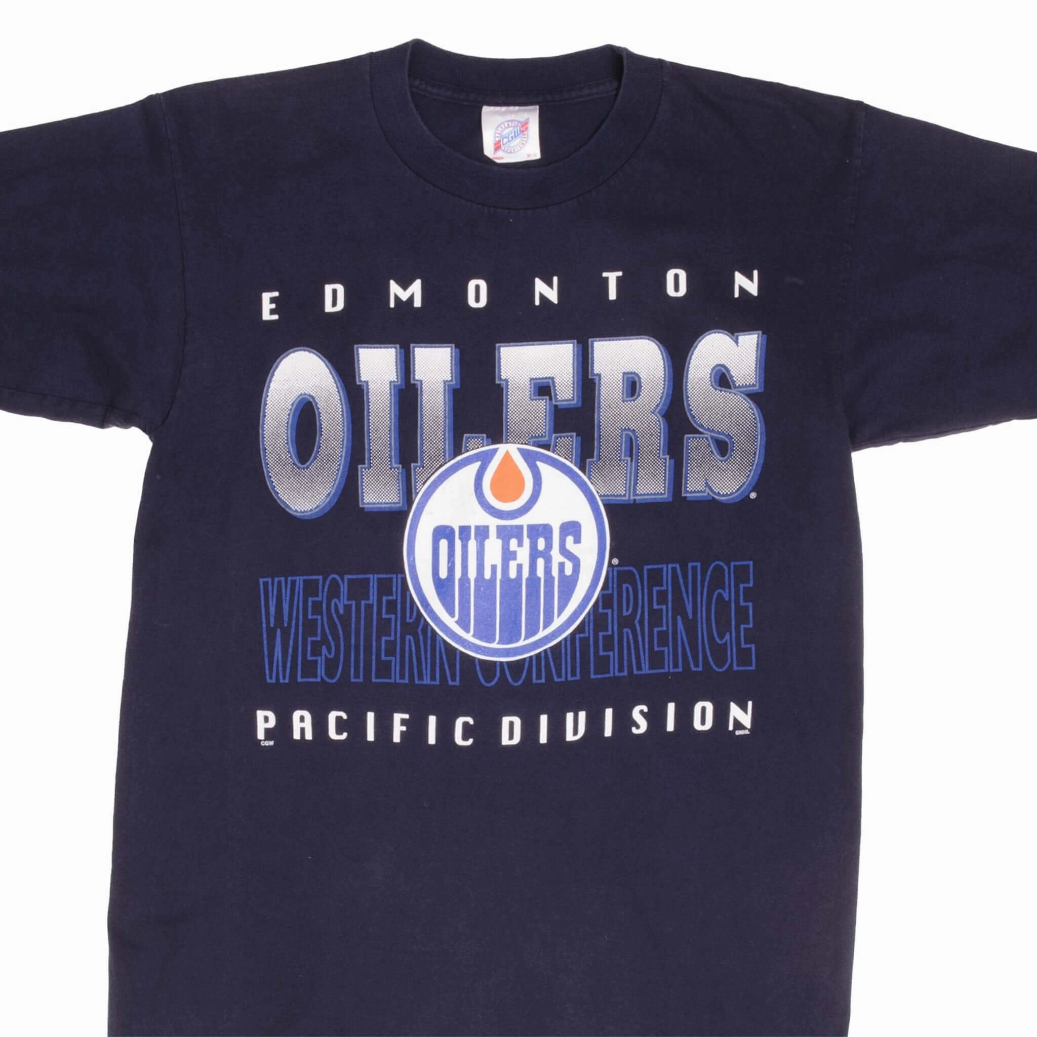 VINTAGE NHL EDMONTON OILERS 1990S TEE SHIRT SIZE MEDIUM Light and Comfortable Edgy