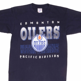 VINTAGE NHL EDMONTON OILERS 1990S TEE SHIRT SIZE MEDIUM Light and Comfortable Edgy