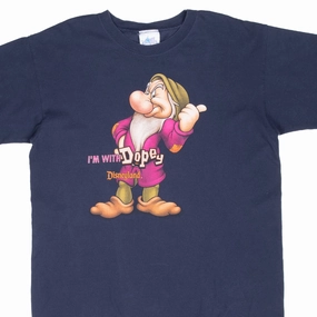 Bold Design Slim Silhouette VINTAGE DISNEY SNOW WHITE GRUMPY IM WITH DOPEY TEE SHIRT 1990S LARGE