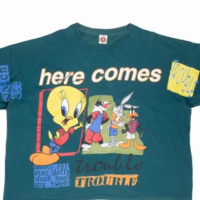 Minimal Layers VINTAGE LOONEY TUNES BUGS SYLVERSTER DAFFY 1998 TEE SHIRT 3XL