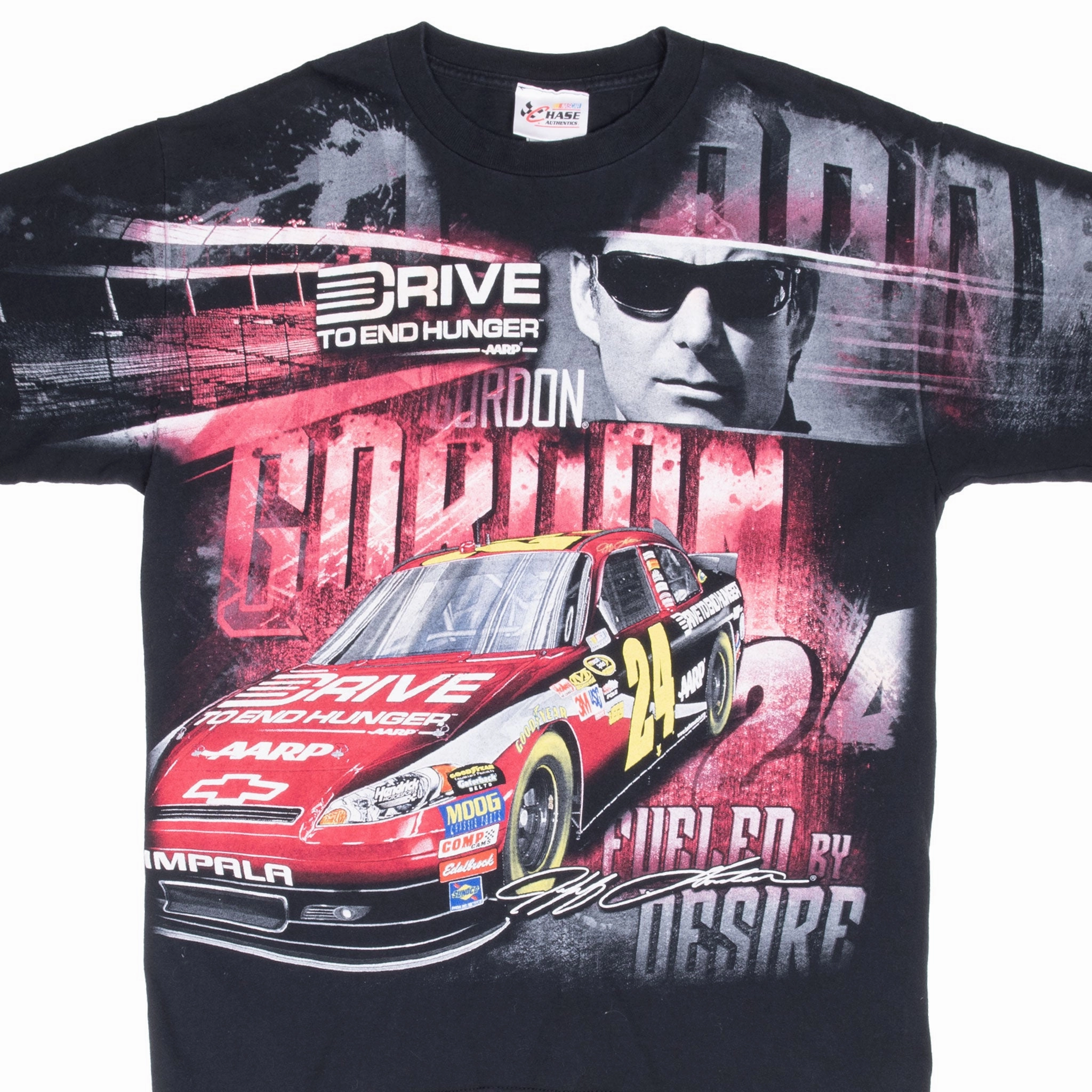 Soft Feel VINTAGE NASCAR ALL OVER PRINT JEFF GORDON 2011 TEE SHIRT LARGE