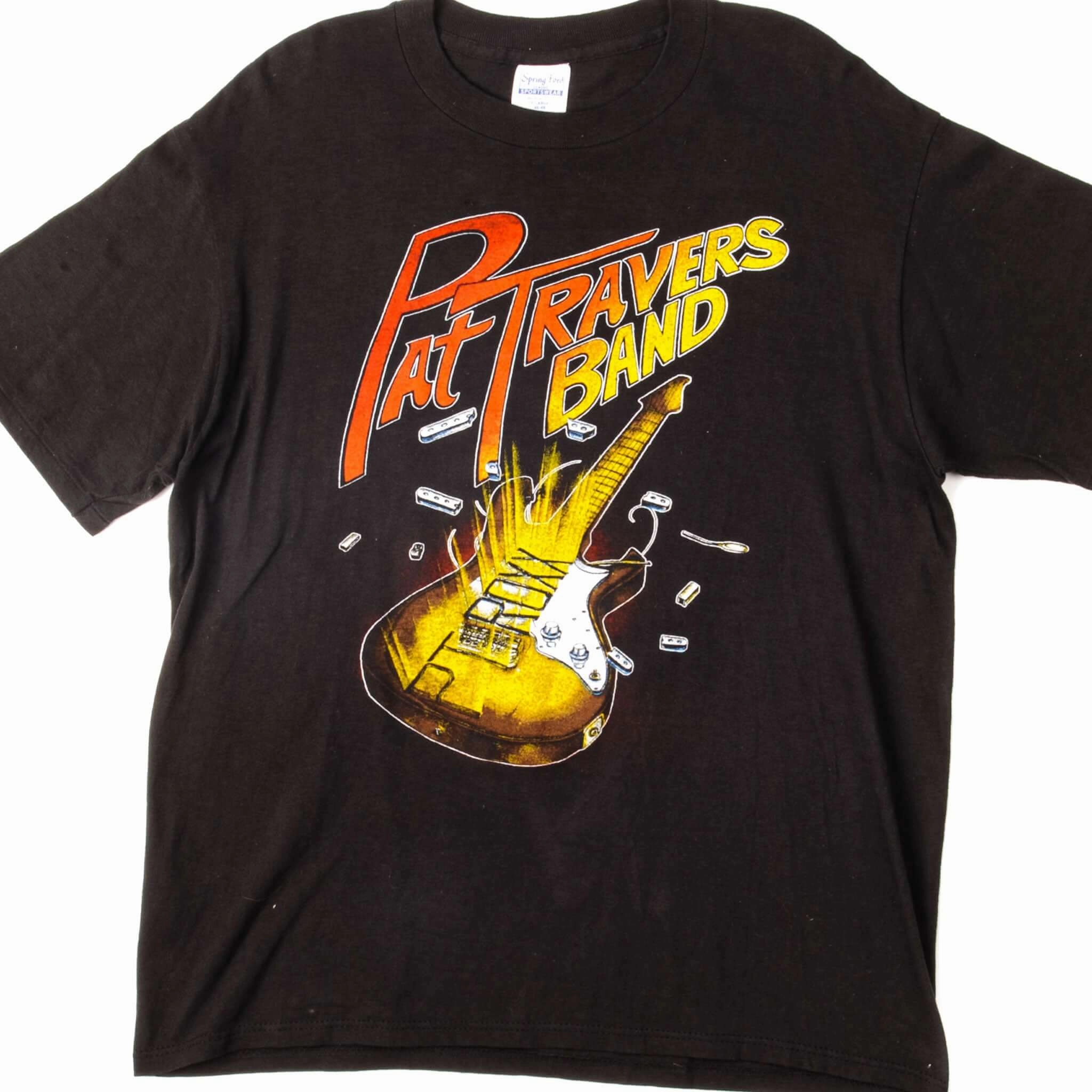 VINTAGE PAT TRAVERS BAND TOUR 1987 TEE SHIRT SIZE LARGE MADE IN USA Classic Comfort Style