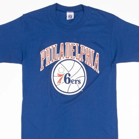 Minimalist purity Casual Style Wear VINTAGE NBA PHILADELPHIA 76ERS TEE SHIRT 1980S SIZE SMALL MADE IN USA