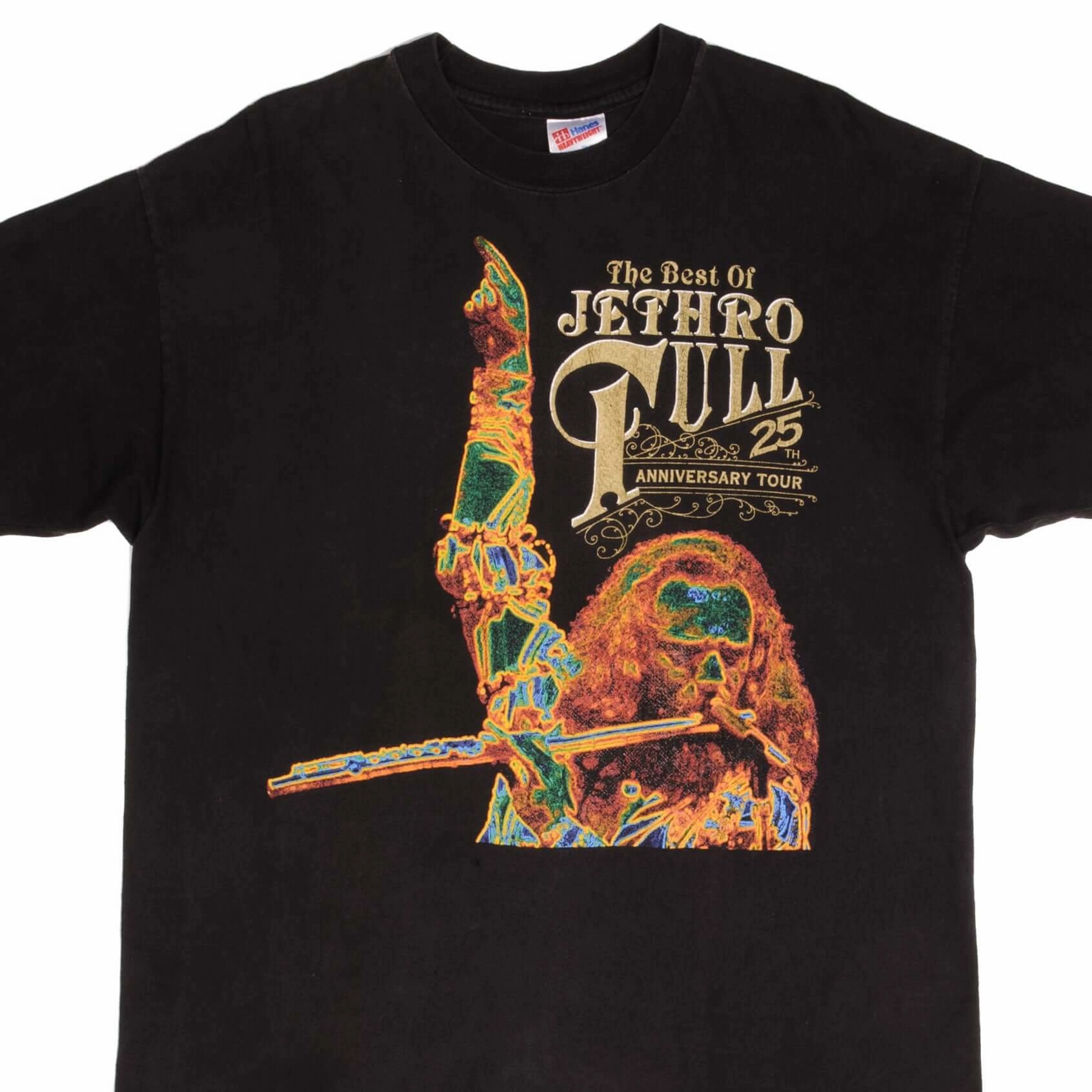 Smart Layering VINTAGE JETHRO TULL 25TH ANNIVERSARY 1993 TOUR TEE SHIRT XL MADE USA