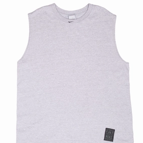 Perfect for Outdoors VINTAGE NIKE BASKETBALL CENTER SWOOSH GREY TANK TOP TEE SHIRT 2000S LARGE