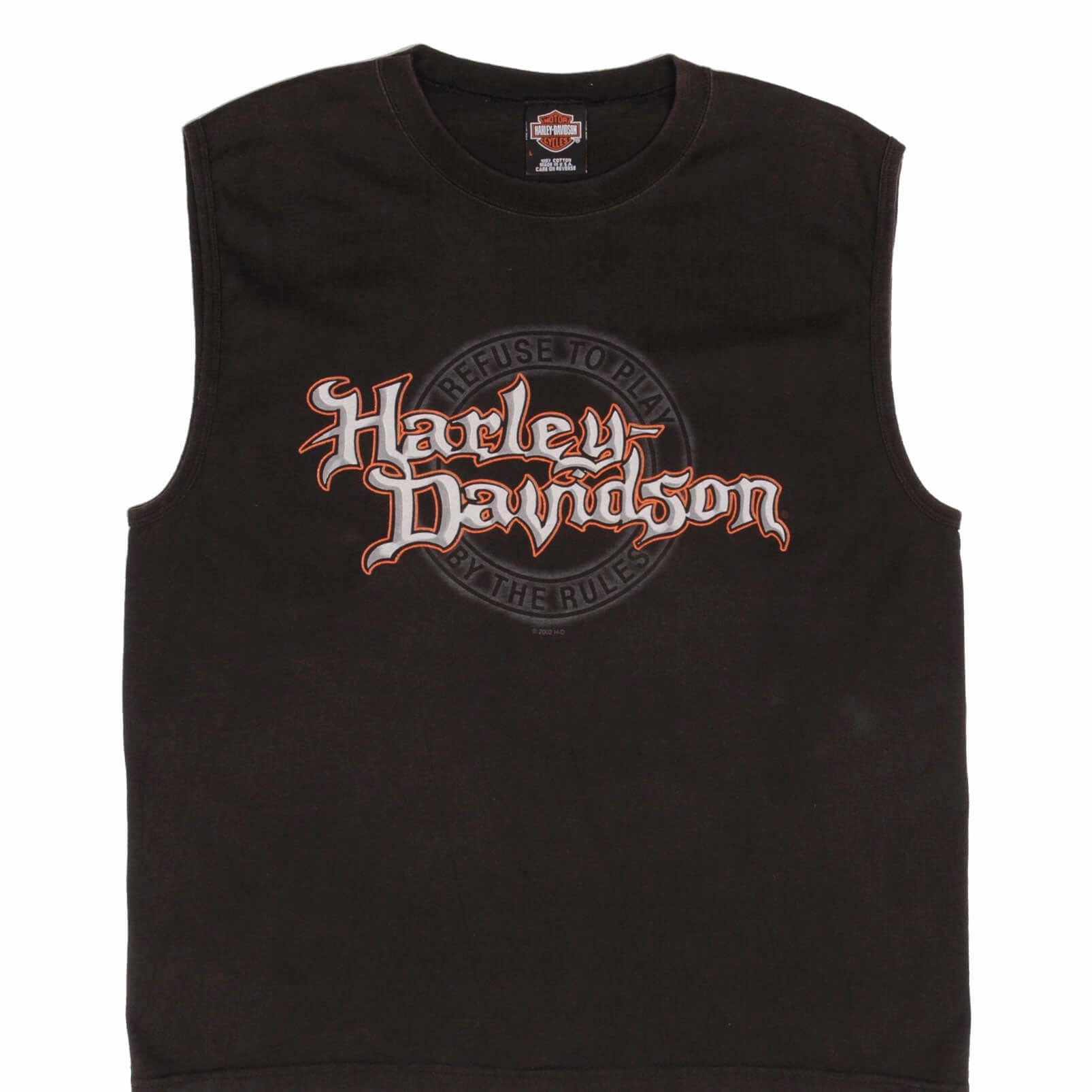 VINTAGE HARLEY DAVIDSON LOS ANGELES 2002 TANK TOP TEE SHIRT LARGE MADE IN USA Stylish and Comfortable Cozy Stretch