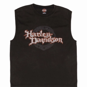 VINTAGE HARLEY DAVIDSON LOS ANGELES 2002 TANK TOP TEE SHIRT LARGE MADE IN USA Stylish and Comfortable Cozy Stretch