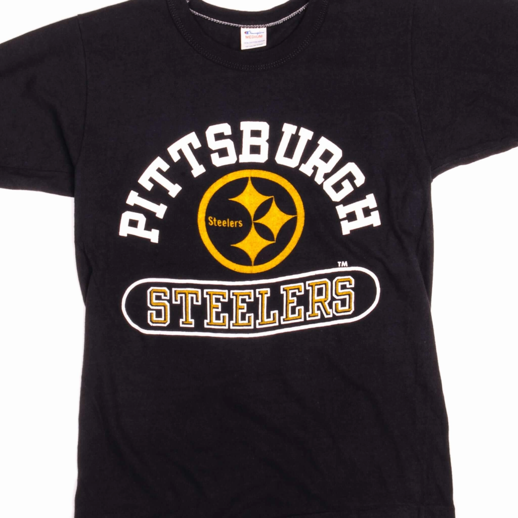 Casual Wear Weekend Smart VINTAGE CHAMPION NFL PITTSBURGH STEELERS TEE SHIRT 1980S XS MADE IN USA