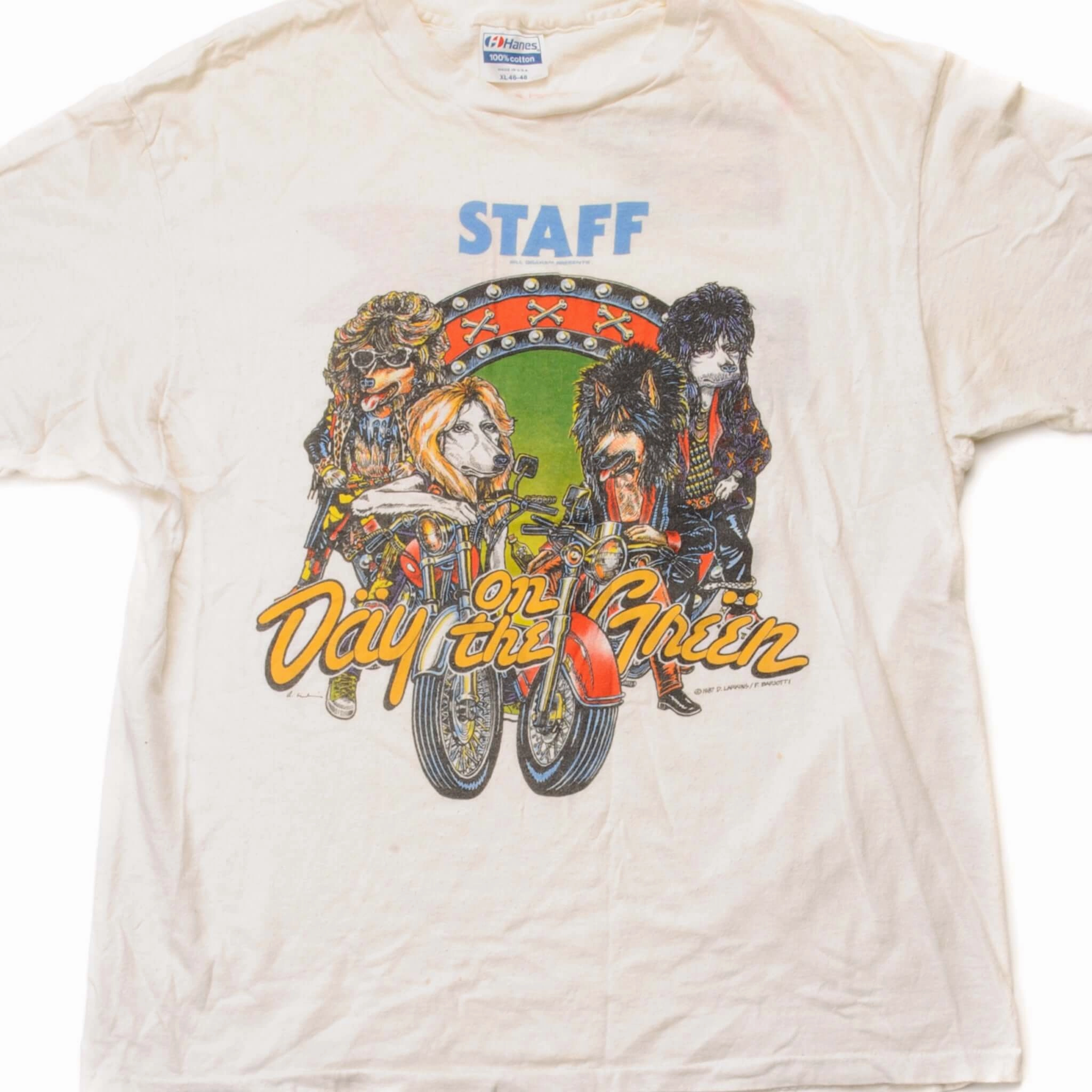 VINTAGE DAY ON THE GREEN FESTIVAL TEE SHIRT 1987 SIZE LARGE MADE IN USA Anti Odor Technology