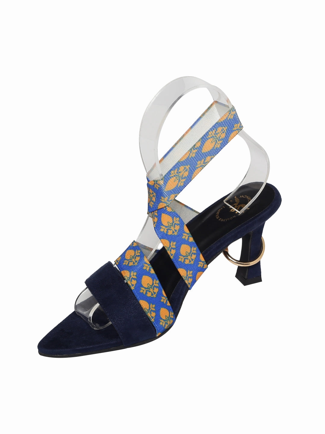 Effortless Style Royal Paisley Kitten Heels