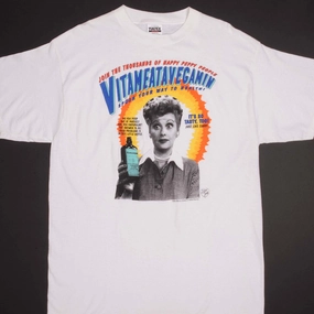 WrinkleResistant Light and Comfortable VINTAGE I LOVE LUCY VITAMEATAVEGAMIN 1992 TEE SHIRT SIZE XL