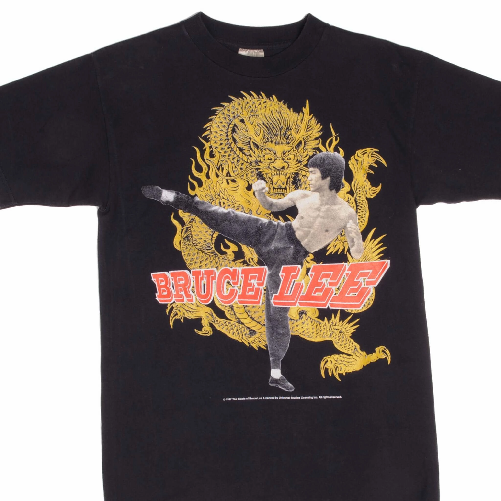 VINTAGE BRUCE LEE 1997 UNIVERSAL STUDIO TEE SHIRT SIZE MEDIUM MADE USA Comfortable And Trendy